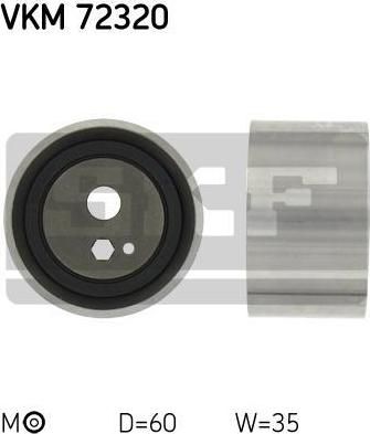 SKF VKM 72320 натяжной ролик, ремень грм на NISSAN BLUEBIRD Hatchback (T72, T12)