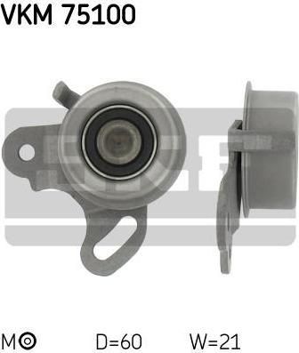 SKF VKM 75100 натяжной ролик, ремень грм на MITSUBISHI LANCER IV (C6_A, C7_A)