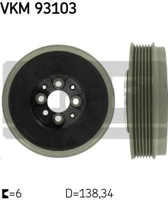 SKF VKM 93103 ременный шкив, коленчатый вал на VW GOLF IV (1J1)