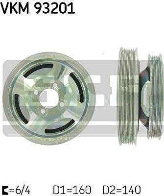 SKF VKM 93201 ременный шкив, коленчатый вал на FIAT DOBLO вэн (223, 119)