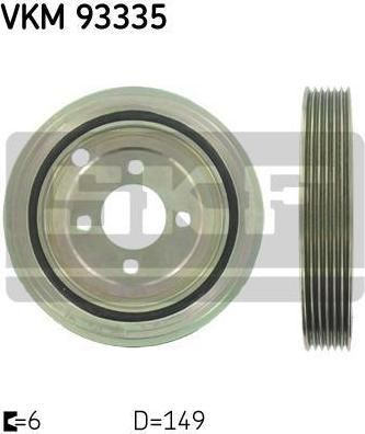 SKF VKM 93335 Ременный шкив, коленчатый вал