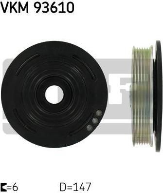SKF VKM 93610 ременный шкив, коленчатый вал на RENAULT MASTER II фургон (FD)