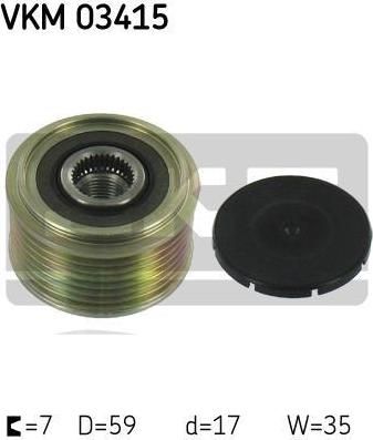 SKF VKM03415 VKM03415 шкив генератора! Ford Transit 2.4D 00-06