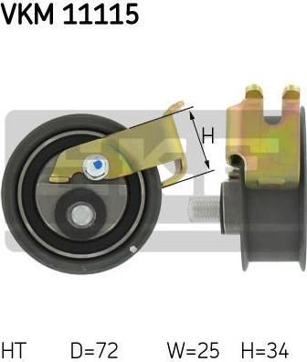 SKF VKM11115 Ролик ремня ГРМ AUDI A3/VW GOLF IV/BORA 1.8