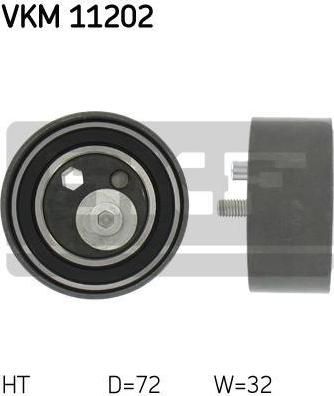 SKF VKM11202 Ролик ремня ГРМ AUDI A4/A6/A8/VW PASSAT B5 2.4-2.8 натяжной (078109243S)