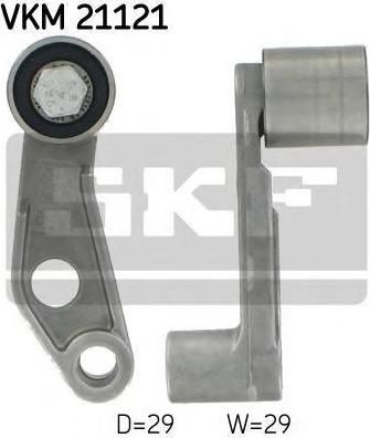 SKF VKM21121 Ролик ремня ГРМ VW GOLF IV/BORA/POLO/OCTAVIA 1.4/1.6 обводной с держателем (036109181A)