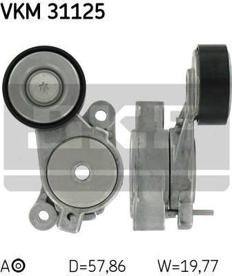 SKF VKM31125 Натяжитель ремня приводного VW GOLF 5/JETTA/TIGUAN 1.4 06-