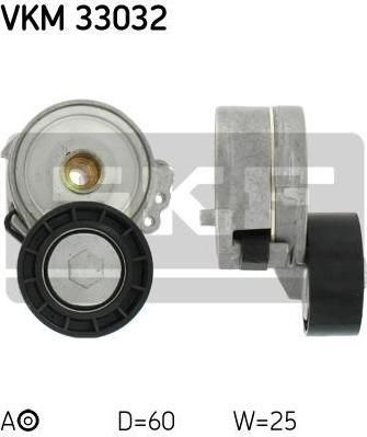 SKF VKM33032 ролик нат. Peugeot 206/306/Boxer 1.9D/2.0HDi/2.2HDi 98>