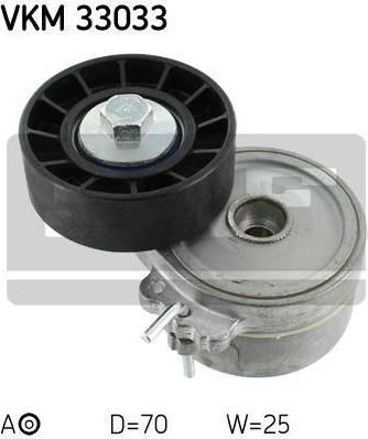 SKF VKM33033 Натяжитель ремня приводного PEUGEOT 406/PARTNER/FORD FOCUS II 2.0 D