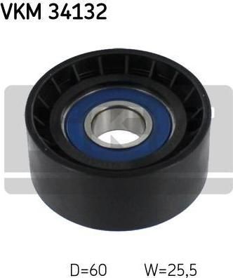 SKF VKM34132 Ролик обводной ремня Ford/Volvo Mondeo/S60-80