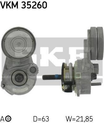 SKF VKM35260 Ролик ремня генератора OPEL/CHEVROLET Astra G,Astra H,Astra Mk V,Astra J,Corsa D,Insignia, Vectra C,Zafira,Meriva 1.6-1.8L 00-09г. (6340558)