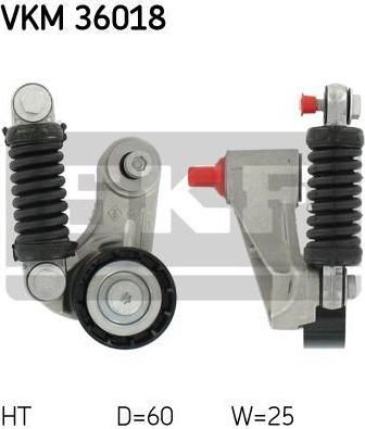 SKF VKM36018 ролик нат. ген. с AC Renault Megane 1.9D/DT <96