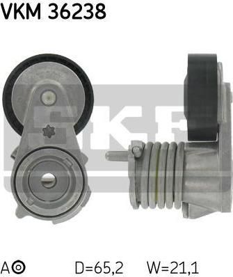 SKF VKM36238 Натяжитель ремня приводного VOLVO C30/S40 2.4D/2.5 04-