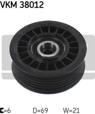SKF VKM38012 Ролик ремня Mercedes W124.201 mot.102.601
