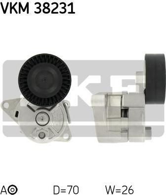 SKF VKM38231 Ролик натяжителя поликлин.ремня