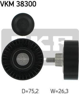 SKF VKM38300 ролик нат.НО E60 2.0/3.0 E65 3.0 M54 01>