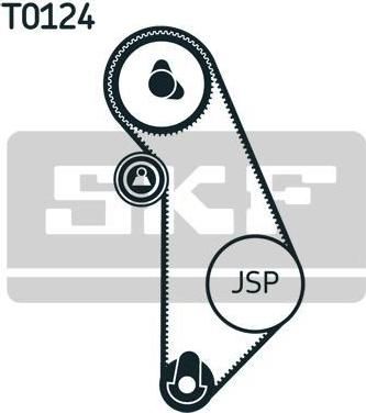 SKF VKMA 01009 комплект ремня грм на VW POLO Variant (6KV5)