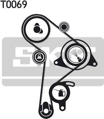 SKF VKMA 01011 комплект ремня грм на VW PASSAT Variant (3A5, 35I)