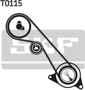 SKF VKMA 02422 комплект ремня грм на FIAT CROMA (154)