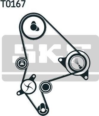 SKF VKMA 03246 Комплект ремня ГРМ PEUGEOT 406/CITROEN JUMPY 2.0D 98-