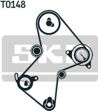 SKF VKMA 06125 комплект ремня грм на RENAULT LAGUNA I (B56_, 556_)