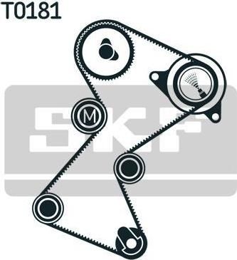 SKF VKMA 06137 комплект ремня грм на RENAULT LAGUNA I (B56_, 556_)