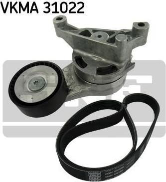 SKF VKMA 31022 поликлиновой ременный комплект на AUDI A3 Sportback (8PA)