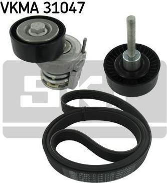 SKF VKMA 31047 поликлиновой ременный комплект на VW JETTA III (1K2)