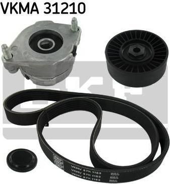 SKF VKMA 31210 поликлиновой ременный комплект на VW PASSAT Variant (3A5, 35I)