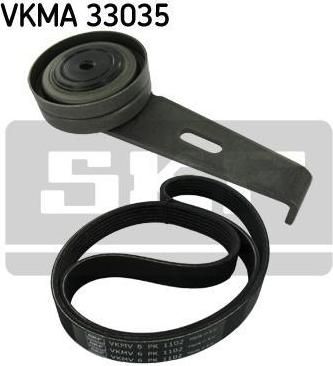 SKF VKMA 33035 поликлиновой ременный комплект на PEUGEOT 406 Break (8E/F)