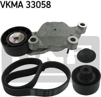 SKF VKMA 33058 поликлиновой ременный комплект на FORD FOCUS II седан (DA_)