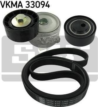 SKF VKMA 33094 поликлиновой ременный комплект на PEUGEOT EXPERT (224)