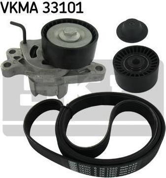 SKF VKMA 33101 поликлиновой ременный комплект на PEUGEOT PARTNER фургон (5)