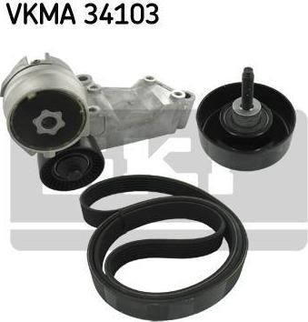 SKF VKMA 34103 поликлиновой ременный комплект на FORD FOCUS (DAW, DBW)