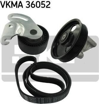 SKF VKMA 36052 поликлиновой ременный комплект на RENAULT MEGANE II седан (LM0/1_)