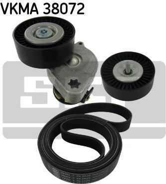 SKF VKMA 38072 поликлиновой ременный комплект на MERCEDES-BENZ C-CLASS купе (CL203)