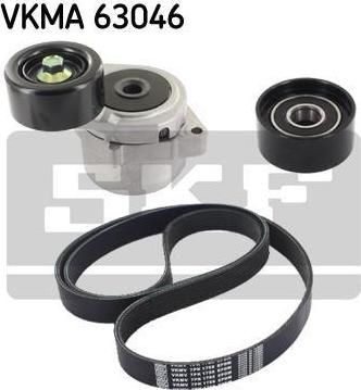 SKF VKMA 63046 поликлиновой ременный комплект на HONDA CR-V III (RE)