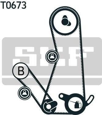 SKF VKMA 95642 комплект ремня грм на HYUNDAI SANTAMO