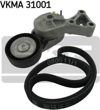 SKF VKMA31001 VKMA31001_!ремкомплект НО Audi A3, VW Golf/Sharan/Multivan/T5, Seat Alhambra/Toledo 1.9TDi 99> с AC