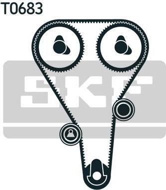 SKF VKMA94624 Ремень ГРМ + 2 ролика