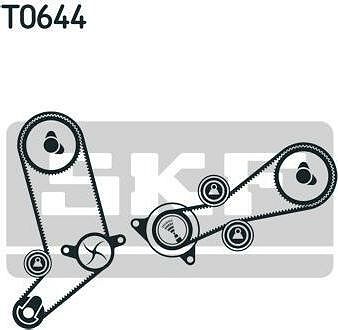 SKF VKMC 01258-1 водяной насос + комплект зубчатого ремня на VW LT 28-46 II c бортовой платформой/ходовая часть (2DC, 2DF, 2