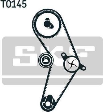 SKF VKMC 02203 водяной насос + комплект зубчатого ремня на FIAT PUNTO (188)
