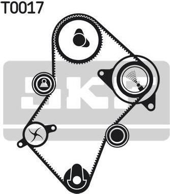 SKF VKMC 03240 водяной насос + комплект зубчатого ремня на PEUGEOT 405 II Break (4E)