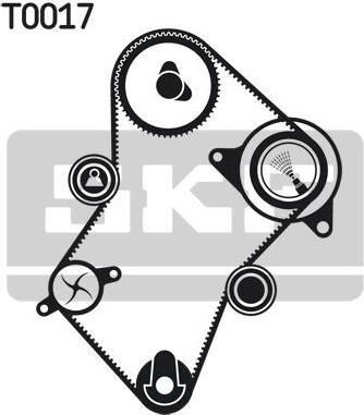 SKF VKMC 03241-2 водяной насос + комплект зубчатого ремня на SUZUKI BALENO Наклонная задняя часть (EG)