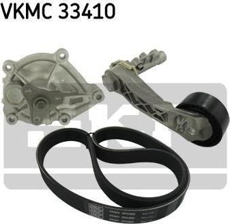 SKF VKMC 33410 водяной насос + комплект ручейковых ремней на PEUGEOT 508 SW