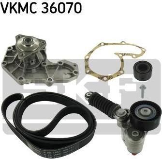 SKF VKMC 36070 водяной насос + комплект ручейковых ремней на RENAULT CLIO II (BB0/1/2_, CB0/1/2_)