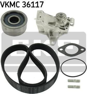 SKF VKMC 36117 водяной насос + комплект ручейковых ремней на OPEL MOVANO Combi (J9)