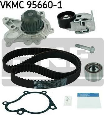 SKF VKMC 95660-1 водяной насос + комплект зубчатого ремня на HYUNDAI SANTA FE I (SM)