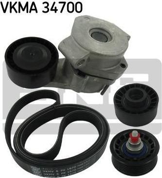 SKF VKMC34700 VKMC34700_!ремкомплект НО c помпой Citroen Jumper, Ford Transit 2.2HDi 06>