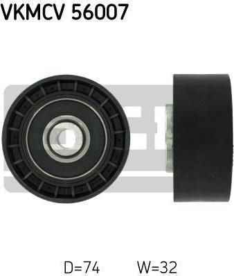 SKF VKMCV 56007 паразитный / ведущий ролик, поликлиновой ремень на SCANIA P,G,R,T - series